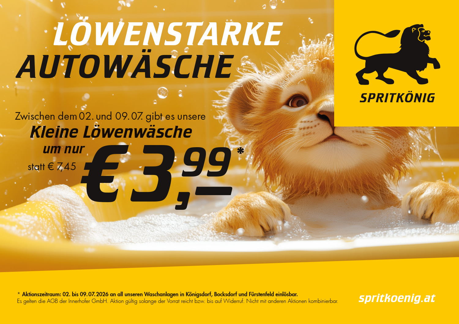 Spritkönig Waschaktion